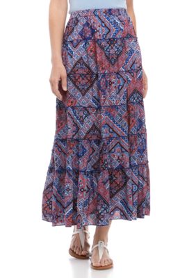 Kim Rogers® Printed Woven Skirt | belk
