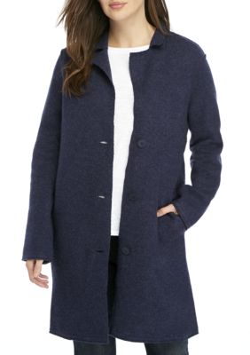 Eileen Fisher Notch Collar Boil Wool Jacket | belk