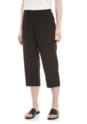 Eileen Fisher Slouchy Sand Wash Tencel™ Cropped Pants | belk