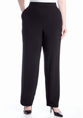 Kim Rogers® elPlus Size Comfort Waist Pull On Pant (Average and Short ...