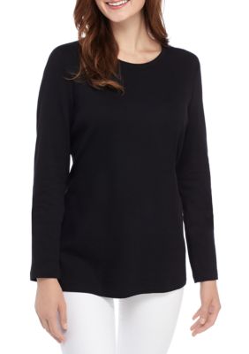 Kim Rogers® Long Sleeve Crew Neck T Shirt | belk