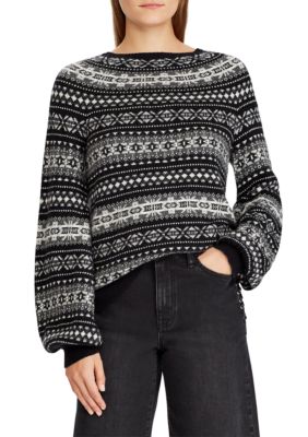 Lauren Ralph Lauren Fair Isle Cotton-Blend Sweater | belk