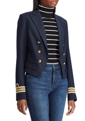 Women's Twill Military Jacket by Polo Ralph Lauren