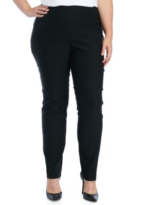 New Directions® Plus Size Stretch and Woven Pull On Pants | belk