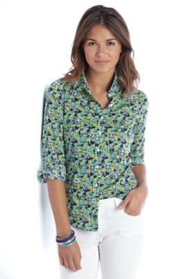 Crown & Ivy™ Printed Button Front Shirt | Belk