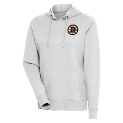 Antigua Women's NHL Eastern Conference Crew Large Logo Sweatshirt, Mens, L, Boston Bruins White