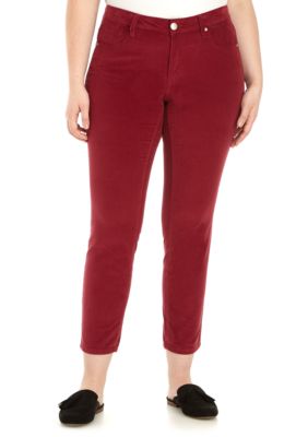 Crown & Ivy™ Plus Size Skinny Corduroy Jeans | belk