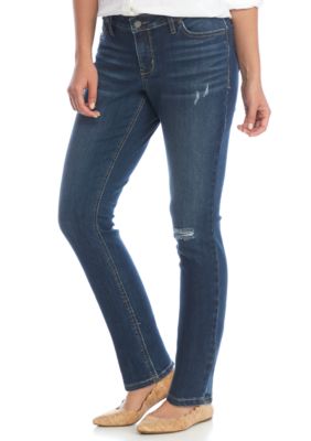 Crown & Ivy™ Destructed Skinny Jeans | belk