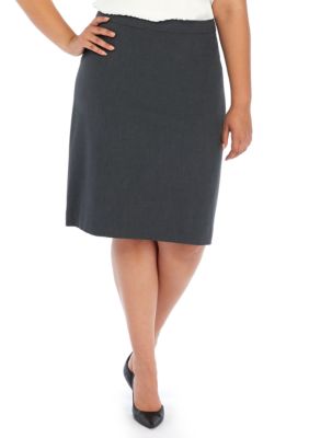 THE LIMITED Plus Size Pleat Back Pencil Skirt | belk
