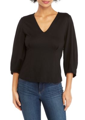 THE LIMITED V-Neck Puff Sleeve Top | belk