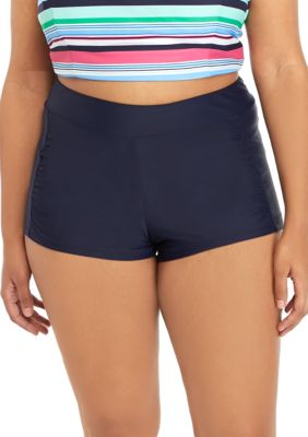 Crown And Ivy™ Plus Size Solid Swim Shorts Belk