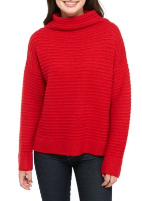 Madison Mock Neck Ribbed Ottoman Sweater | belk
