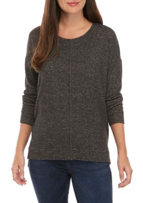 New Directions® Women's Studio Long Sleeve Seamed Front High Low ...