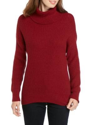 New Directions® Dolman Sleeve Ribbed Turtleneck Sweater | belk