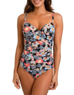 Contours By Coco Reef Sapphire Twist Underwire One Piece Swimsuit