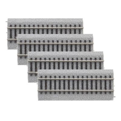 Lionel Lnl8768044 4.5 In. Ho Scale Straight Magnelock Track - Pack Of 4