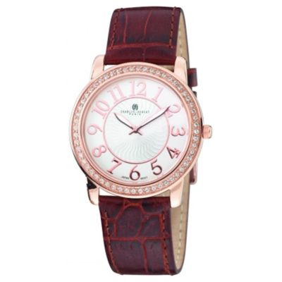 Masquerade Uk Ltd Crystal Rose Gold-Plated Stainless Steel Case Quartz Watch #3813-Rg