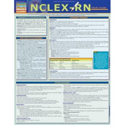 Barcharts 9781423218746 Nclex-Rn Study Guide Quickstudy Easel