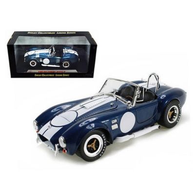 Shelby Collectibles Sc121-1 1965 Shelby Cobra 427 S & C Blue With Printed Carroll Shelby Signature 1-18 Diecast Model Car