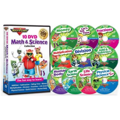 Rock N Learn Rl306 Math & Science 10 Dvd Collection