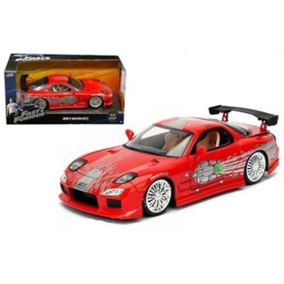 Endless Games 1 By 24 Doms Mazda Rx-7 Fast & Furious Movie Diecast Model Car, Red