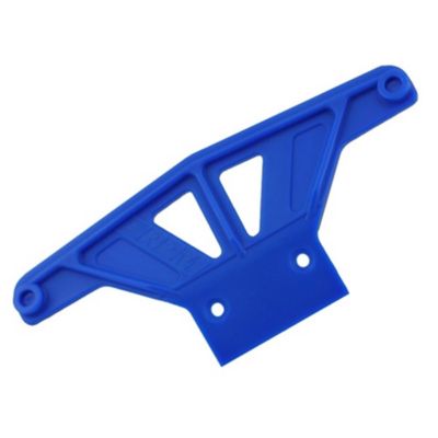 Rpm Products 81165 Wide Front Bumper For Traxxas Rustler-Stampede-Bandit-Nitro Sport - Blue