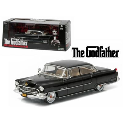 Greenlight 86492 1 By 43 Diecast The Godfather 1955 Cadillac Fleetwood Series 60 Special Black 1972 Movie Model Car