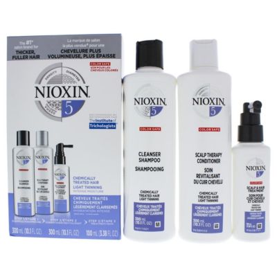 Nioxin System 5 Kit 10.1Cleanser Shampoo 10.1Scalp Therapy Conditioner For Unisex - 3 Piece (Set Of 3)