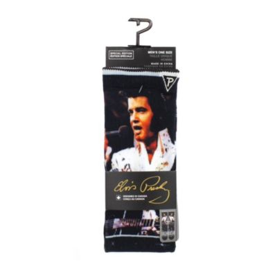 Elvis Presley Men's Dye-Sublimated Socks ""american Eagle Jumpsuit"" Special Edition