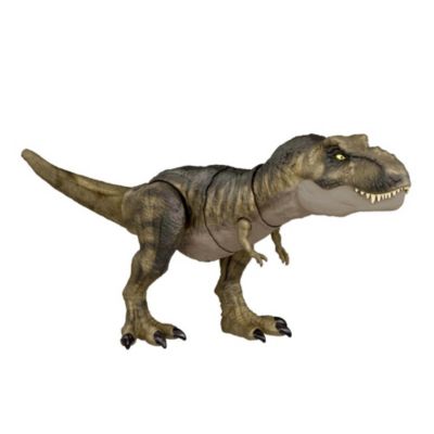 Jurassic World Dominion Tyrannosaurus Rex Dinosaur Toy, Thrash N Devour Sound, Chomp Action