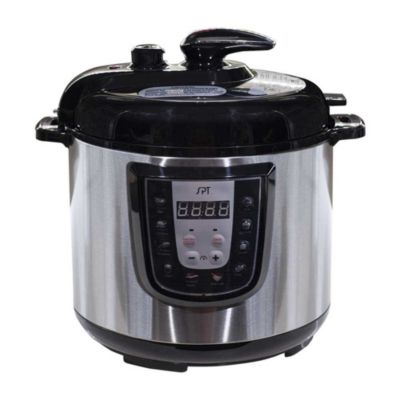 Sunpentown Home Kitchen 6 Qt Electric Stainless Steel Digital Pressure Cooker