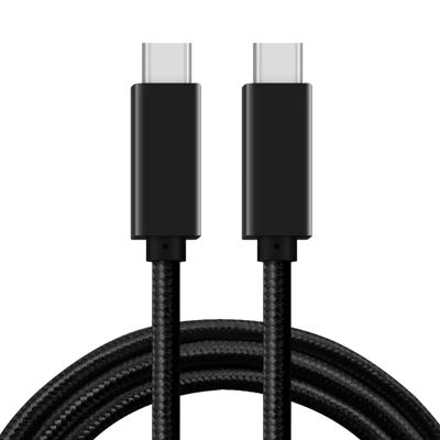 Sanoxy Braided Usb Type C To Type C Fast Charging Data Sync Cable Compatible Usb-C To Usb-C Cable [6Ft], Black