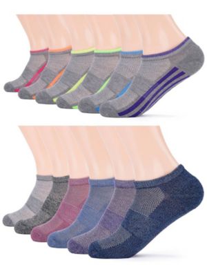Gallery Seven Womens No-Show Athletic Sport Socks 12 Pack