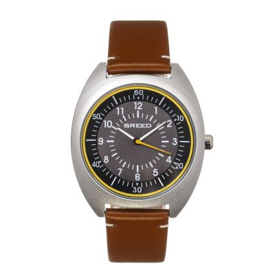 Breed Men's Victor Leather-Band Watch