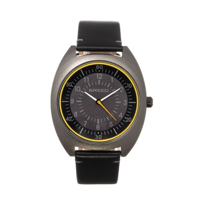 Breed Men's Victor Leather-Band Watch