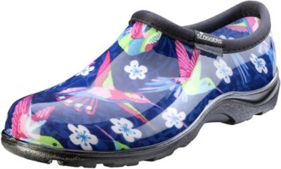 Sloggers Women's Rain And Garden Shoe, Pink Hummingbird Print Size 6, 6M -  091053552127