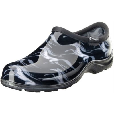 Sloggers Waterproof Comfort Garden Shoe, Horses Black, Size 9
