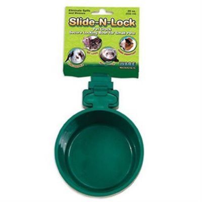 Ware Manufacturing Slide-N-Lock Crock Pet Bowl, Small, 20 Oz - Colors Vary