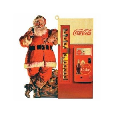 Old World Christmas Ginger Cottages Coca-Cola Santa Coke Machine (Cco104) Ornament (#84203)