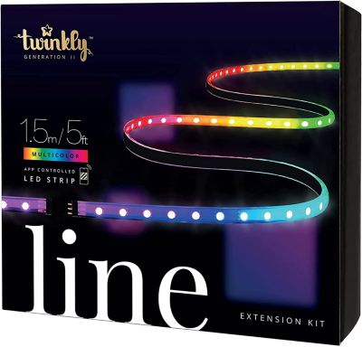 Twinkly Line Adhesive + Magnetic Led Light Strip, 16 Million Colors (Extension Kit) For Home Decoration, 5 Feet