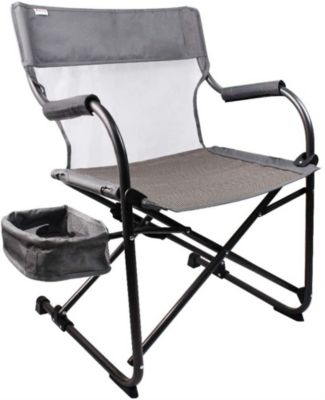 Zenithen Zenree Heavy Duty Portable Camping Folding Director's Chair Outdoor, Gray