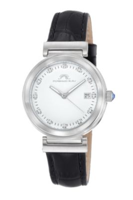 Porsamo Bleu Dahlia Women's Black Leather Watch, 1051Adal