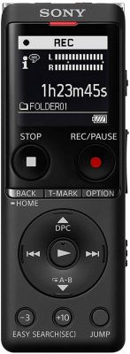 Sony Icd-Ux570 Portable Digital Voice Recorder Black Ux Series