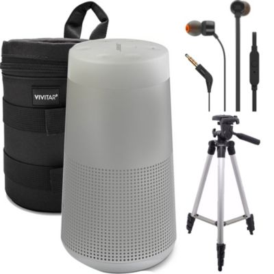 Bose Soundlink Revolve Bluetooth Speaker Lux Gray + Jbl T110 Accessory Kit
