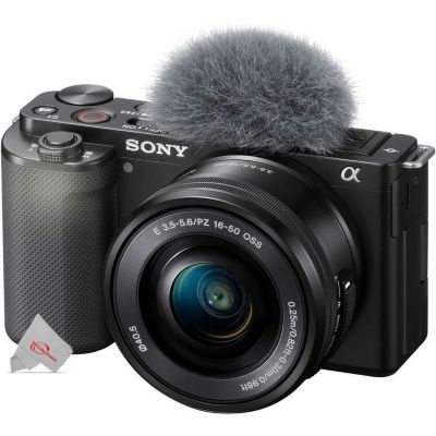 Sony Zv-E10 Flip-Out Touchscreen Lcd Mirrorless Camera With 16-50Mm Ilce-6400L/b Lens