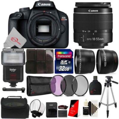 Canon Eos T100 18Mp Digital Slr Camera With 18-55Mm Lens + Sf4000 Accessory Kit
