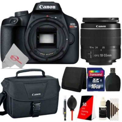Canon Eos T100 18Mp Digital Slr Camera + 18-55Mm Iii Lens Accessory Kit