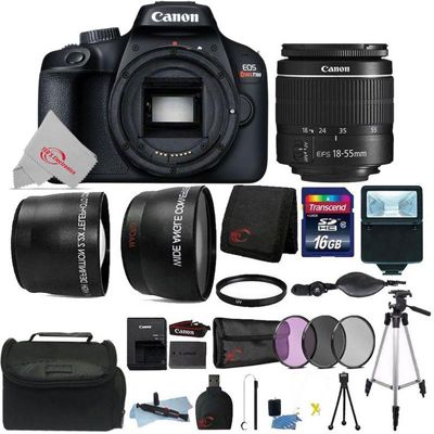 Canon Eos T100 18Mp Digital Slr Camera + 18-55Mm Lens + 16Gb Accessory Kit