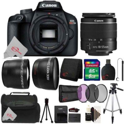Canon Eos T100 18Mp Digital Slr Camera + 18-55Mm Lens + 8Gb Accessory Kit