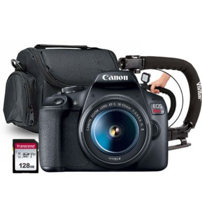 Canon Eos Rebel T7 Dslr Camera (Body Only) With Ef-S 18-55Mm F/3.5-5.6 Is Stm Lens + Accessory Bundle